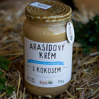 Arašídový krém s kokosem 390 g Božské oříšky 